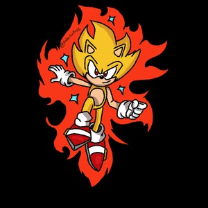 Super Sonic PNG Fire