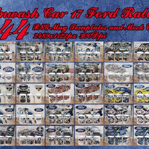 Unwash Car 17 Ford  44 PNG Templates Dirty And Clean 44 PNG mock Ups