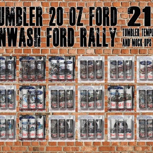 FORD TUMBLER 20oz Pack 21 Templates and Mock Ups