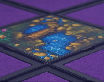Middara magnetiskt spelbräde, Dungeon-brickhållare: Snabb, filtfodrad uppgradering