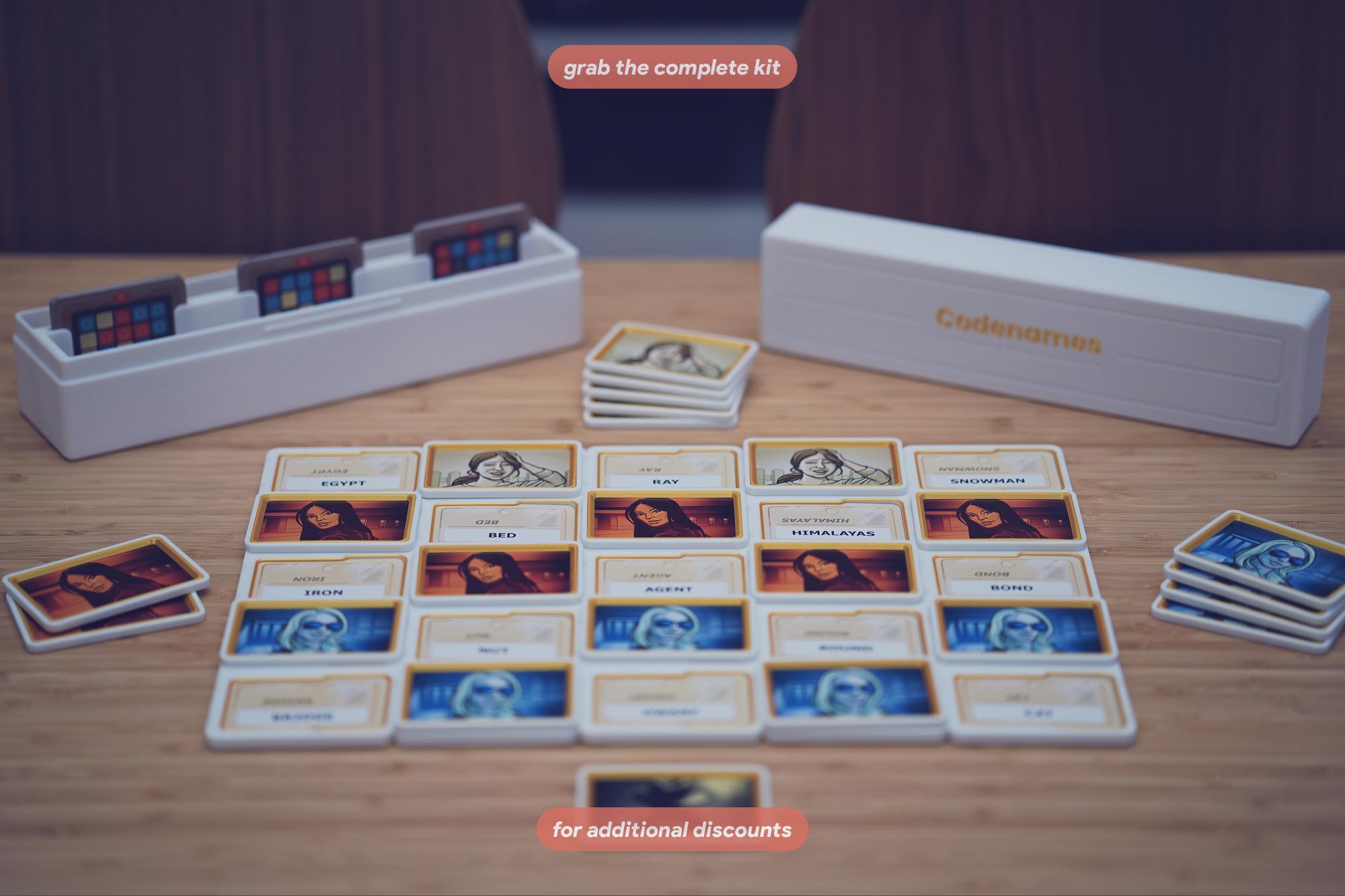 Codenames Agent Card Holders: Protective Upgrade Kit - Etsy