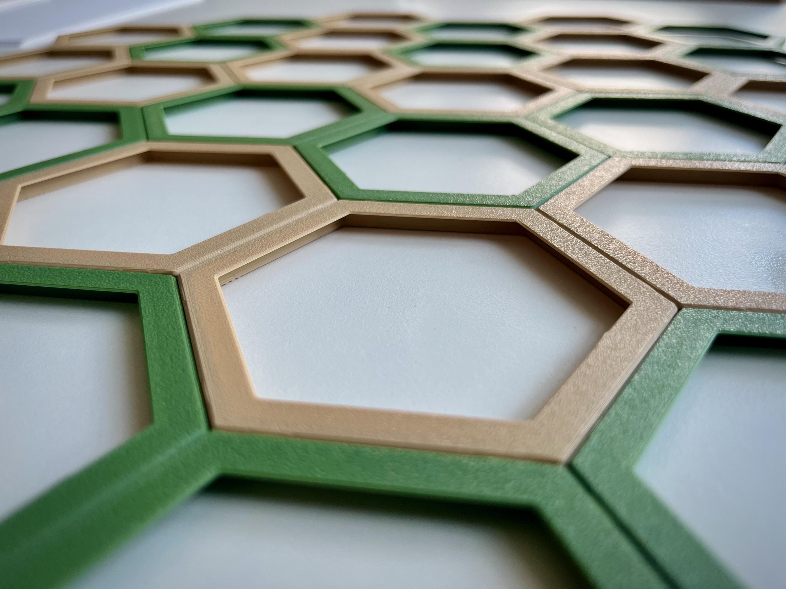 Catan Magnetic Tile Holders: Custom Colored Game Board, Snappy Upgrade Kit
