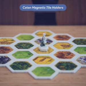 Catan Magnetic Tile Holders: Custom Colored Game Board, Snappy Upgrade Kit image 3