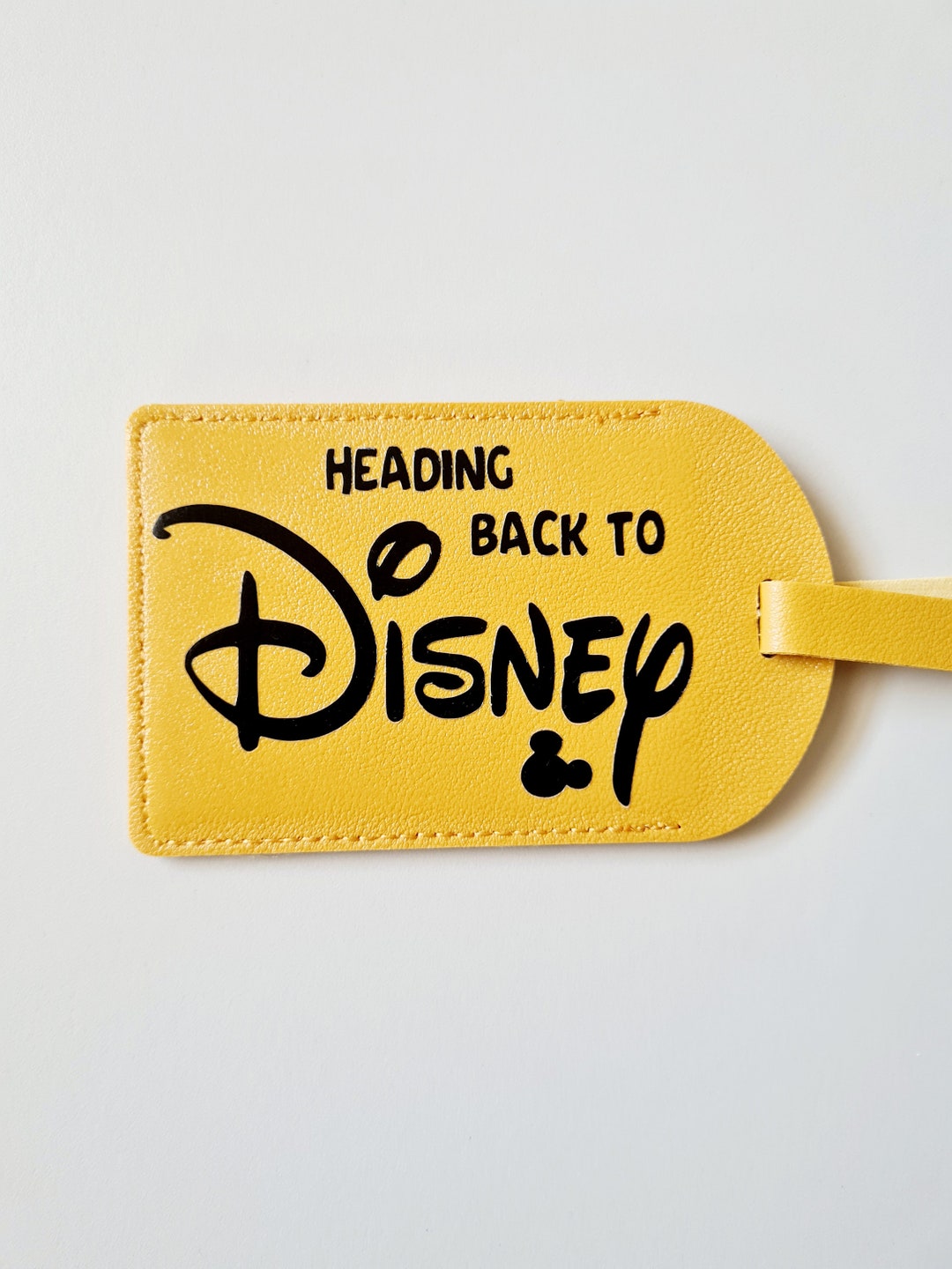 Disney Themed Travel Tag/mickey Inspired/luggage Tag/bag Etsy