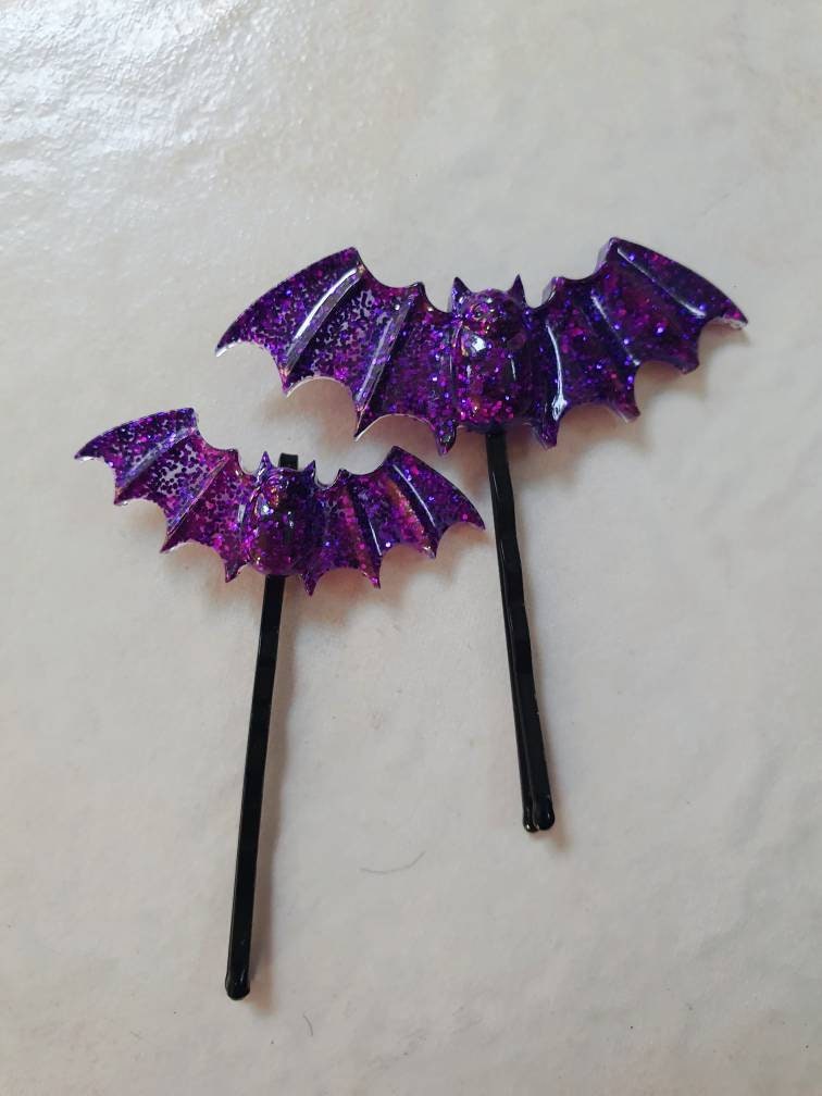 Bat Hair Clip - Etsy UK Bat Hair Clip - Etsy UK