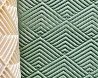 Geometric Zigzag Texture Roller / Digital STL File