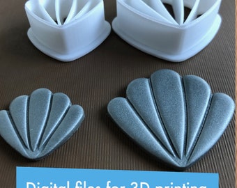 Seashell #2 Cutter Set – Digital STL Files for 3D Printing