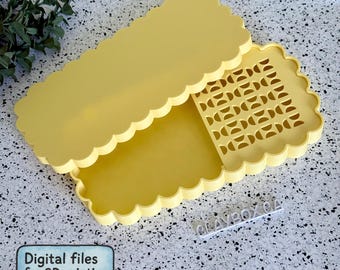Polymer Clay Scalloped Cornstarch Container: 3D Printing STL File