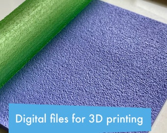 Sandpaper Texture Rollers - fine and coarse / Digital STL File