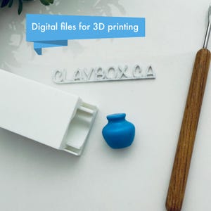 Wide Vase Bead Roller | Digital STL Files | 3D Printable Polymer Clay Bead Maker