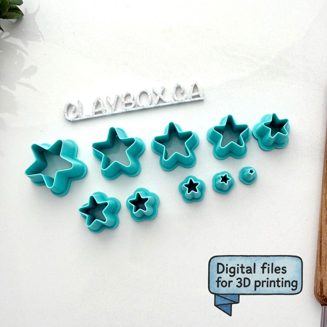 Mini Star Cutter STL Set | 2mm–2cm Star Cutters | Small Star Cutters ...