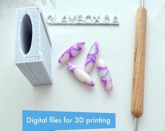 ポリマー粘土楕円形ビーズローラー 15 mm および 20 mm | 楕円形ビーズ