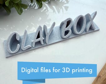 Handwritten alphabet display letters - Digital STL files for 3D printing