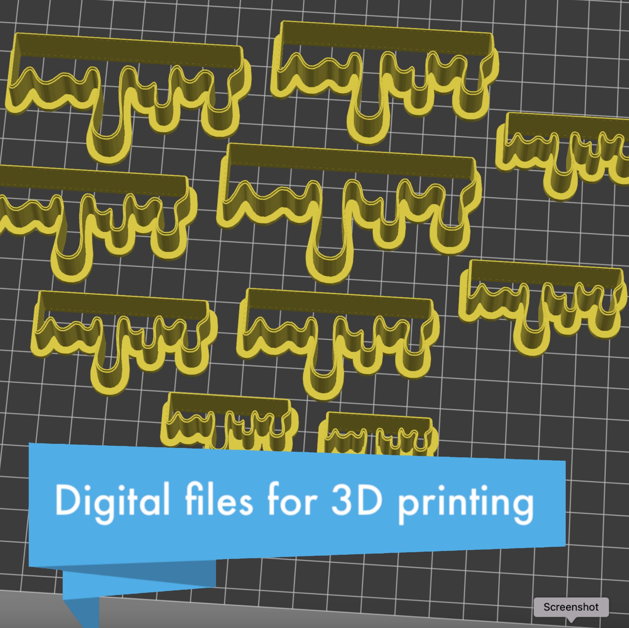 Drips cutter set - Digital STL files