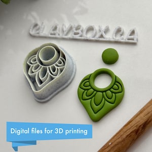Ensemble d'emporte-pièces en forme de cercle en forme de larme - Fichiers numériques STL pour impression 3D