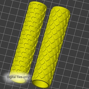 ポリマークレイ用ハートテクスチャローラー - 3Dプリント用デジタルSTLファイル