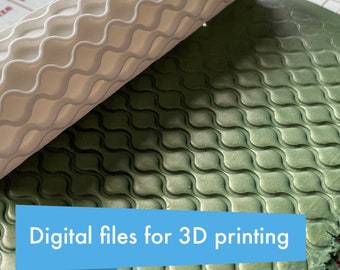 Moroccan Tile Texture Roller / Digital STL File