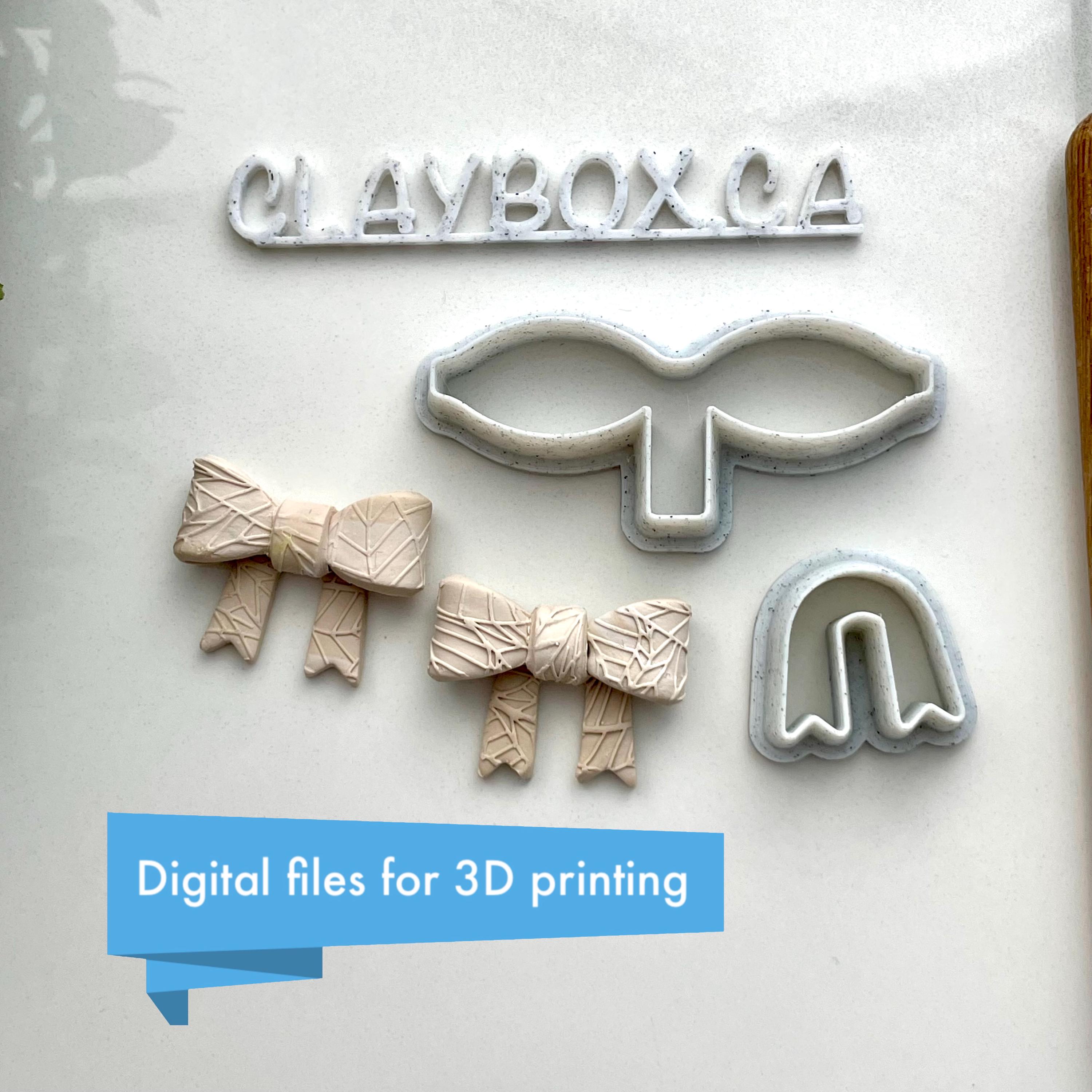 Folded Bow Cutter Pair - Digital STL Files for 3D Printing - Etsy