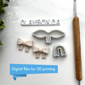Folded Bow Cutter Pair - Digital STL Files for 3D Printing