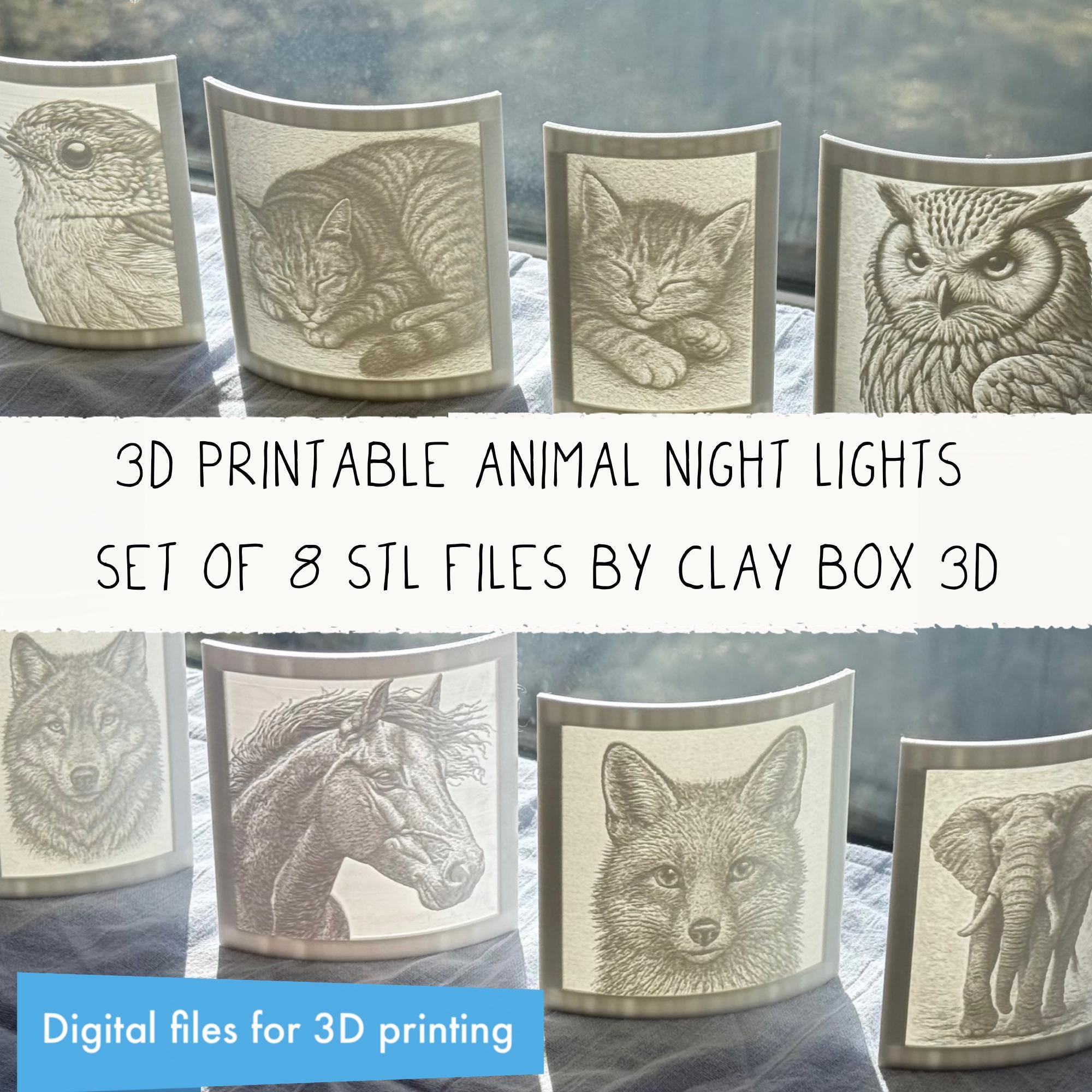 Lot de 6 cale-portes en fonte Animaux