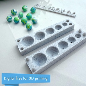 ポリマー粘土ビーズ穴あけメーカー - 3D 印刷用 STL ファイル | ビーズ ピアシング ツール | 粘土ビーズ リーマー | ジュエリー作成ツール