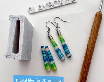Dangle Bead Roller - Digital STL Files for Polymer Clay