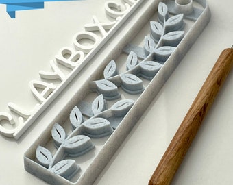 Leafy bookmark clay cutter - digital STL files