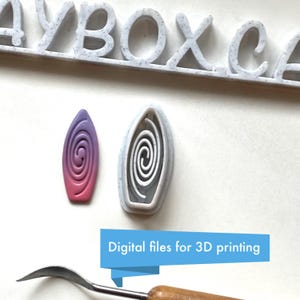 Taglierine per tavole da surf in argilla polimerica - set di otto file STL digitali per la stampa 3D