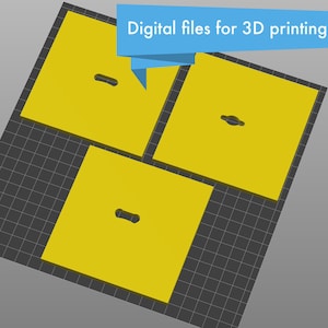 Pottery Clay Extruder Die Set – 3 Mug Handle Designs – STL Files for 3D Printing – 4” Wide Dies – Digital Download