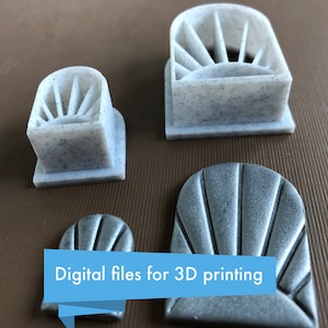 Sunshine Arch Cutter For Polymer Clay - Digital STL Files