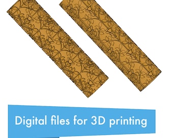Rose Vine Texture Rollers – Digital STL Files for Polymer Clay