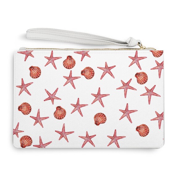 Women Wallet Purse Beach Starfish Seashells Clutch Bag Leather Women Wallet Purse Beach Starfish Seashells Clutch Bag Leather