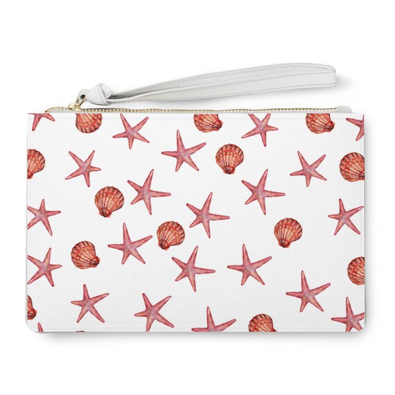 Women Wallet Purse Beach Starfish Seashells Clutch Bag Leather Women Wallet Purse Beach Starfish Seashells Clutch Bag Leather