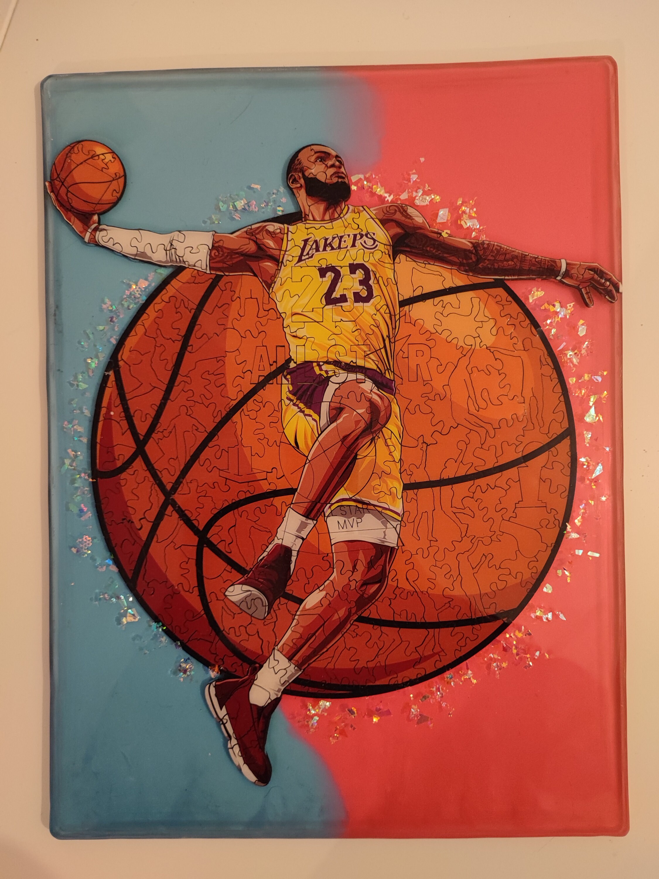 Lebron James en Résine Epoxy Nba