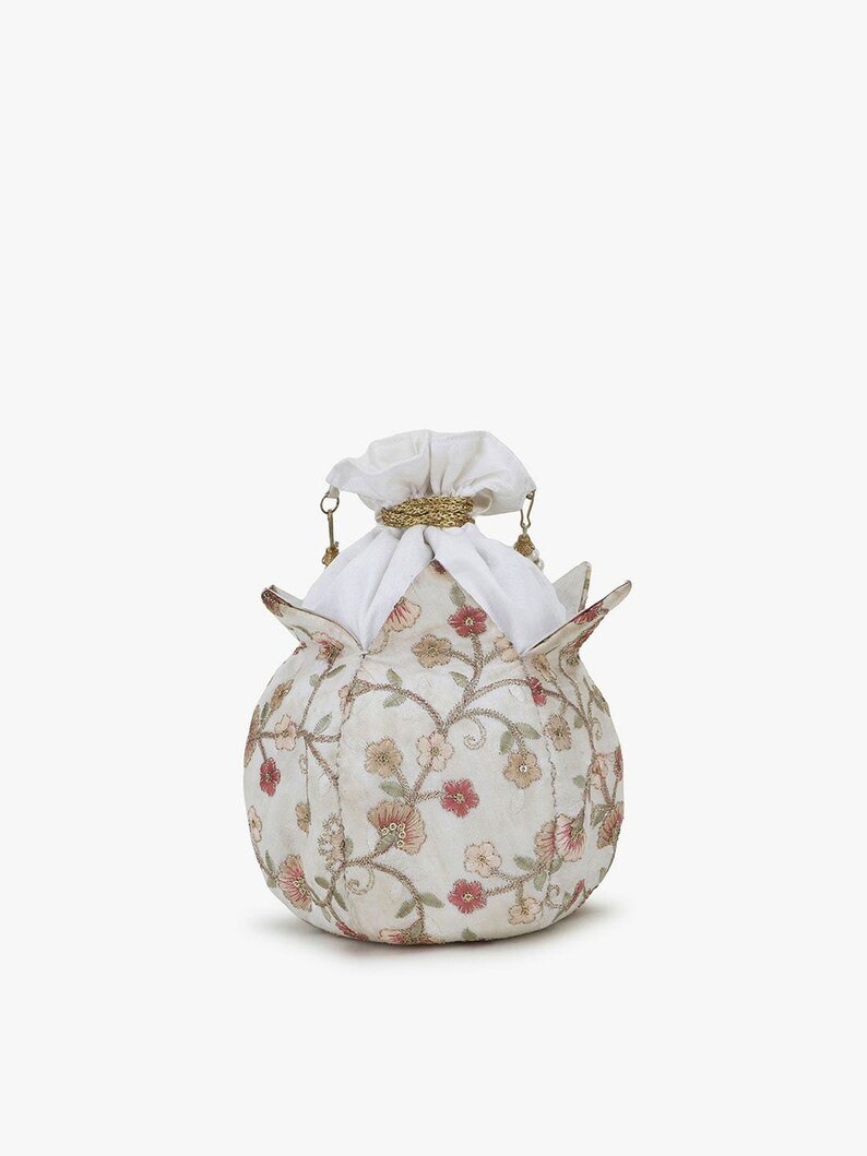 Off White Printed Potli main image 0