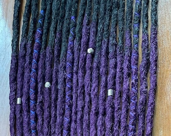 SE Ombré Synthetic Dreadlocks Extensions Handmade Unique Boho Dreads Reusable Faux Locs