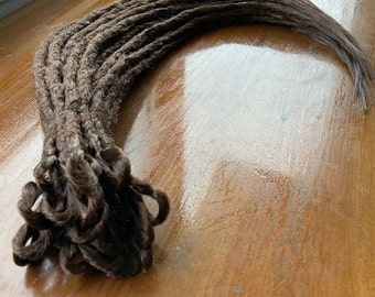 SE Light Brown Synthetic Dreadlocks Extensions Handmade Unique Boho Dreads Reusable  Faux Locs