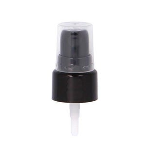 Puede incluir: Tapa de botella de bomba negra con una tapa de plástico transparente y una punta blanca. La bomba está diseñada para dispensar líquidos.