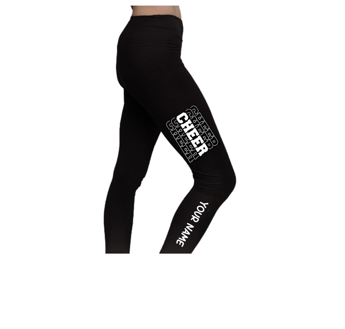 Black cheer leggings best sale