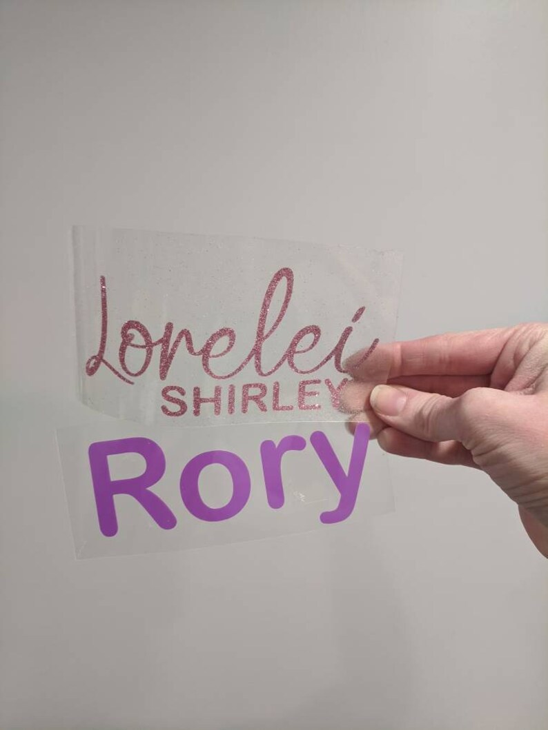 Custom Word Iron on Decal Name Heat Transfer Patch Ironon Etsy