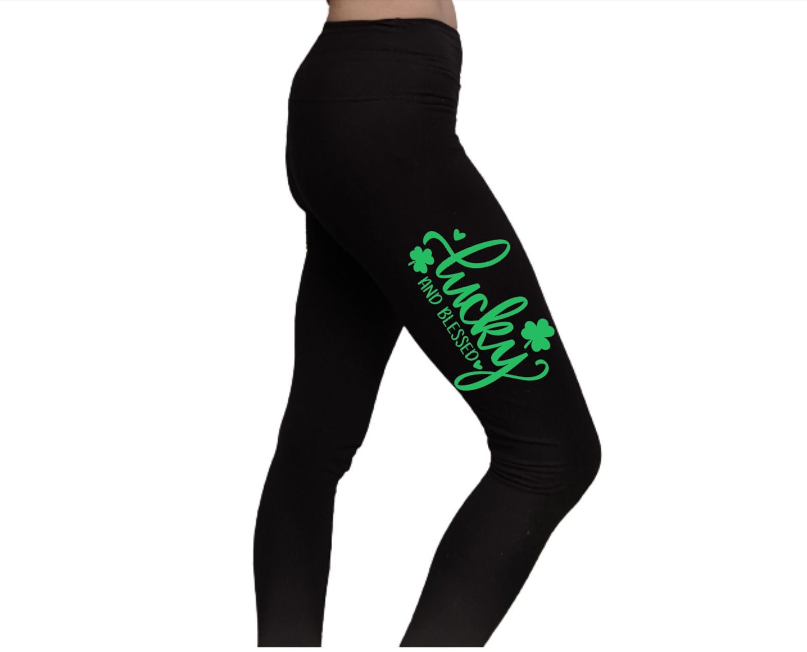 Lucky and Blessed St Patrick's Day Leggings, Lucky Leggings, St Patricks  Day Mom and Me Pants 