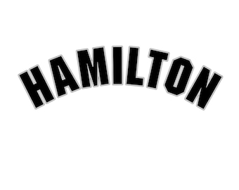 Two-Color Iron-on Jersey Name Decal: Sports Heat Transfer