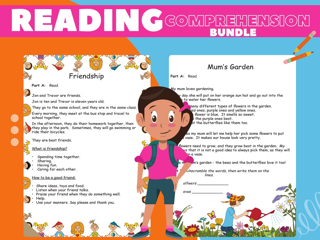 Early Grades Reading Comprehension Etsy
