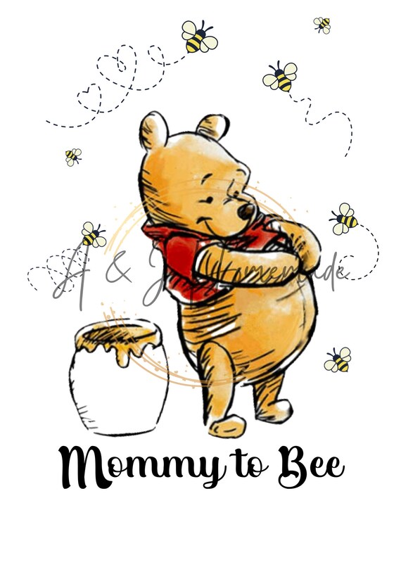 Winnie The Pooh Mommy To Bee PNG JPG Digital Download Etsy New Zealand