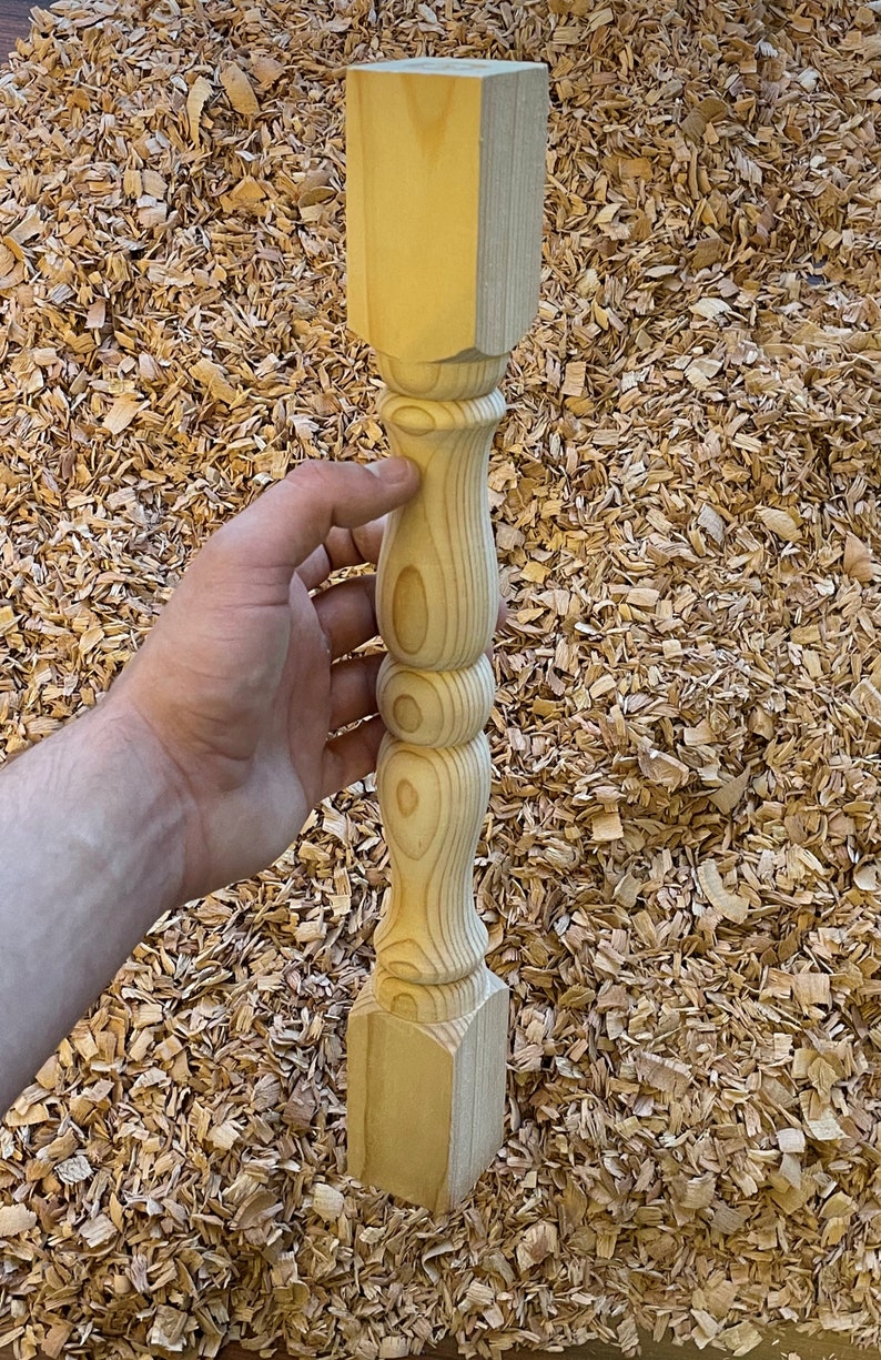 Unfinished Wood Stair Balustrade Stair Wood Railing Project Etsy