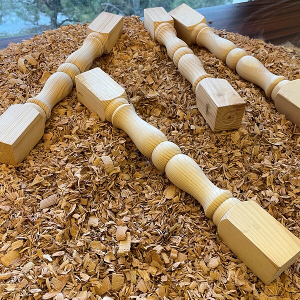 Wood Stair Railing Etsy