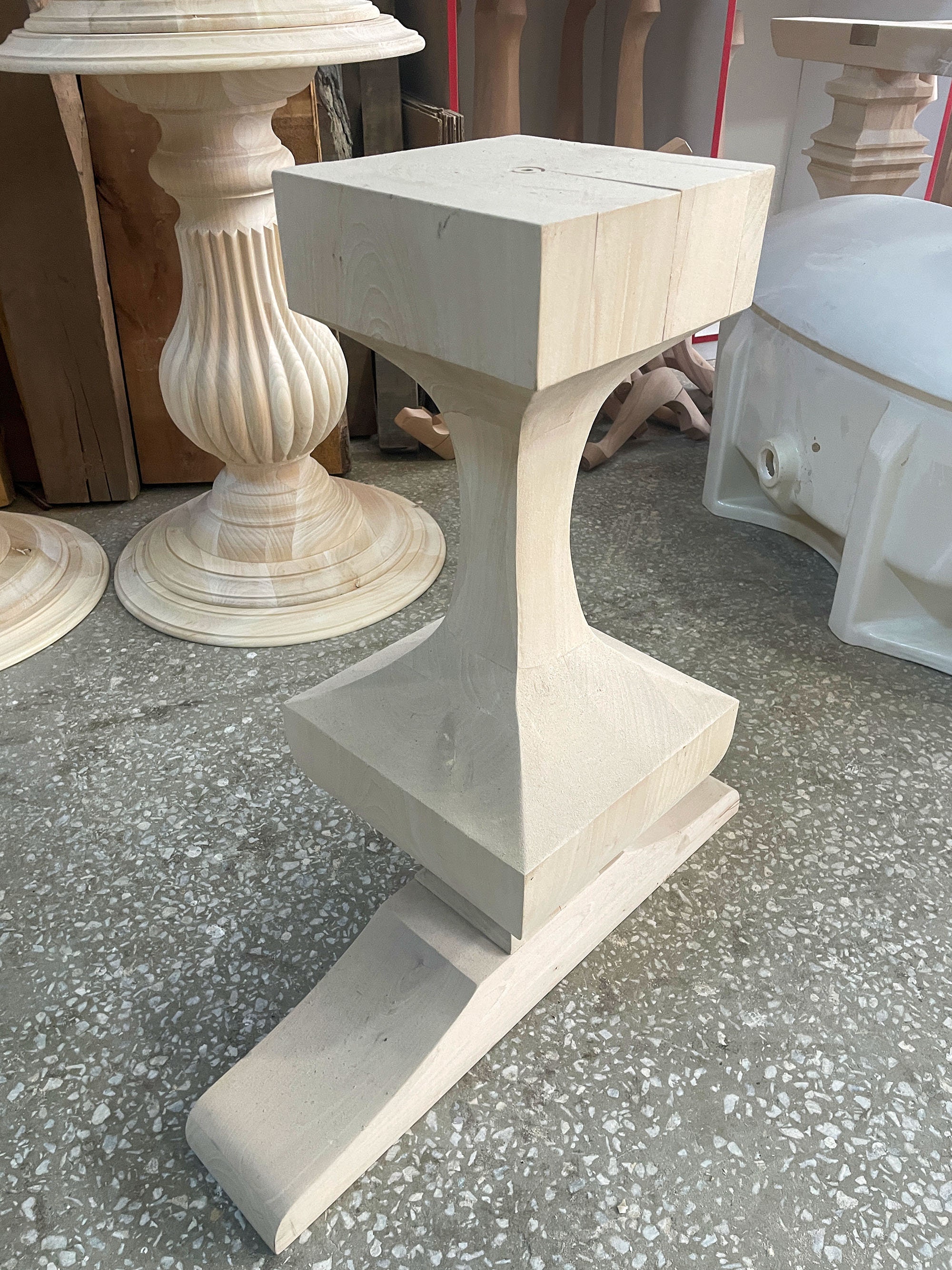 Table Wood Pedestal Base Wood Base for Round Tablewood Etsy Australia