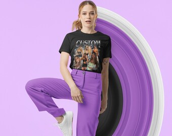 Custom Photo Rapper Sweatshirt: Personalized Bootleg Design