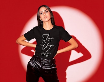 Live Your Best Life T-Shirt, Inspirational Yoga Tee, Cotton