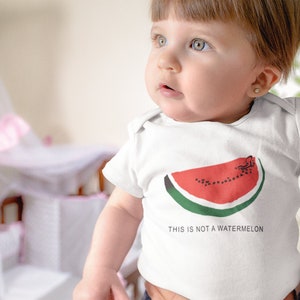 Palestine Watermelon Baby Bodysuit: Toddler T-Shirt, Arabic Gift